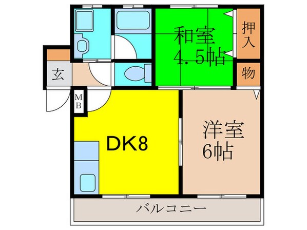 ＴＡＫＡＯマンションの物件間取画像